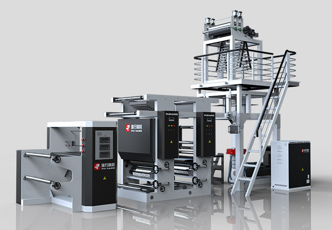 全生物降解吹膜機(在線兩色印刷) 全生物降解吹膜機(在線兩色印刷)